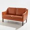 Danish Leather Sofa, Set of 2 3