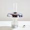 Chrome and Glass Table Lamp 1