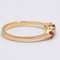 18 Karat Gelbgold Ring mit Rubinen und Diamanten 0.10ct, 1970er 3