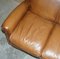 Brown Leather Burlington Sofa from Laura Ashley 5