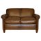 Brown Leather Burlington Sofa from Laura Ashley 1