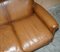 Brown Leather Burlington Sofa from Laura Ashley 6
