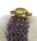 Handcrafted Amethyst Topaz Diamond Ruby Emeralds Sapphire Pearls Gold Silver Bracelet 3