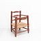 Wood and Rattan Children's Chair, 1960s, Image 3