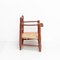 Wood and Rattan Children's Chair, 1960s, Image 4