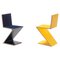 Sedie Zig Zag di Gerrit Thomas Rietveld per Cassina, set di 2, Immagine 1