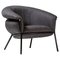 Black Fabric Grasso Armchair by Stephen Burks 1