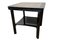 Art Deco Side Table with Walnut and Black Piano Lacquer, Image 1