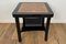 Art Deco Side Table with Walnut and Black Piano Lacquer 4