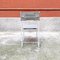 Modern Italian White Metal Grey Leather Dining Chairs by G. Belotti, Alias, 1979, Set of 5 6