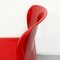 Set of Space Age Italian Red Plastic Chairs by Carlo Bartoli for Kartell, 1970s 10