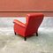 Fauteuils Mid-Century en Cuir Rouge, Italie, 1940s, Set de 2 11