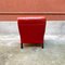 Mid-Century Modern Italian Red Leather Armchairs, 1940s, Set of 2, Image 12