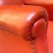 Mid-Century Modern Italian Red Leather Armchairs, 1940s, Set of 2, Image 14