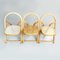 Mid-Century Italian Straw and Wooden Arca Chairs by Sabadin for Crassevig, 1970s, Set of 8, Image 6