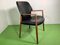 Danish Teak Armchair with Leather Cover, 1960s, Image 3