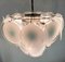 White Murano Glass Disc Chandelier, Image 8