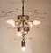 White Murano Glass Disc Chandelier 10