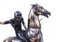 Sculpture de Cheval au Galop de Joueur de Polo Vintage en Bronze, 20ème Siècle 4