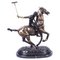 20th Century Vintage Bronze Polo Player Galloping Horse Sculpture 1