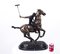Sculpture de Cheval au Galop de Joueur de Polo Vintage en Bronze, 20ème Siècle 10