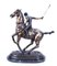 Sculpture de Cheval au Galop de Joueur de Polo Vintage en Bronze, 20ème Siècle 6