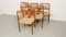 Model 83 Dining Chairs in Teak with New Danish Cord Seatings by Niels Otto Møller for J.L. Møllers, Set of 6 2