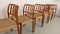 Model 83 Dining Chairs in Teak with New Danish Cord Seatings by Niels Otto Møller for J.L. Møllers, Set of 6 7