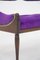 Vintage Purple and Green Velvet Loveseat, Image 8