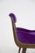 Vintage Purple and Green Velvet Loveseat, Image 4