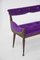 Vintage Purple and Green Velvet Loveseat, Image 10