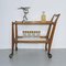 Vintage Italian Number 58 Bar Cart in Wood and Glass, Image 3