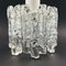 Mid-Century Murano Ice Glass Ceiling Lamp by J.T. Kalmar, Austria, 1960s 2