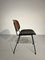 Chairs in Mahogany Wood and Sitting in Skii, 1960s, Set of 5, Image 4