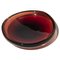 Vintage Swedish Valet Tray in Red Glass from Orrefors, 1970s 1