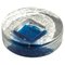 Vintage Mid-Century Ashtray in Murano Glass and Frosted Glass with Blue Accents, Image 1