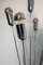 Vintage Italian Space Age Style Table Lamp in Chrome with Cast Iron Base, Image 5