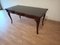 Vintage Chippendale Table in Smoked Tempered Glass with Walnut Top 1
