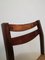 Scandinavian Style Rosewood and Straw Chairs, Set of 4 17
