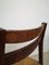 Scandinavian Style Rosewood and Straw Chairs, Set of 4, Image 19