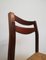 Scandinavian Style Rosewood and Straw Chairs, Set of 4 4