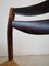Scandinavian Style Rosewood and Straw Chairs, Set of 4 15