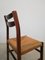 Scandinavian Style Rosewood and Straw Chairs, Set of 4 6
