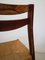 Scandinavian Style Rosewood and Straw Chairs, Set of 4, Image 18