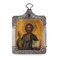 Russian Faberge Silver and Wood Miniature Icon, Moscow, 1900s 1