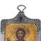 Russian Faberge Silver and Wood Miniature Icon, Moscow, 1900s 6