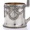 Russian Solid Silver Tea Glass Holder by Vasiliy Agafanov, 1900s 2