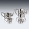 Chinese Solid Silver Tea Set by Singfat, 1900s, Set of 4, Image 3
