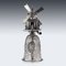 German Solid Silver Novelty Windmill Cup, 1880s, Image 9