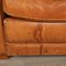 French 2-Seater Tan Sheepskin Leather Sofa 9